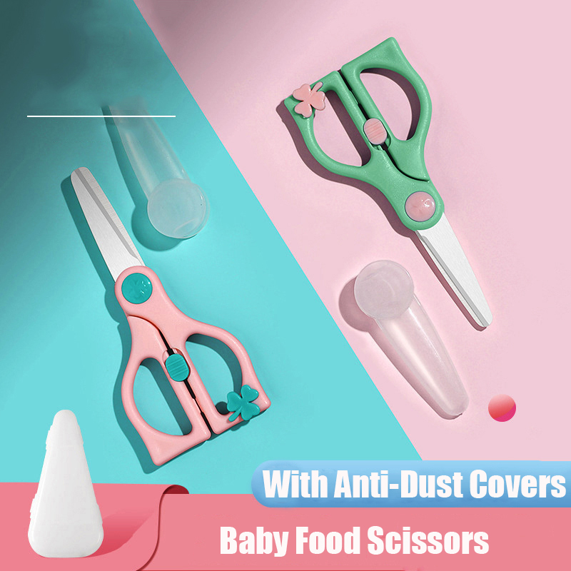 Baby Food Scissors - 안전 잠금 장치가 있는 세라믹 유아용