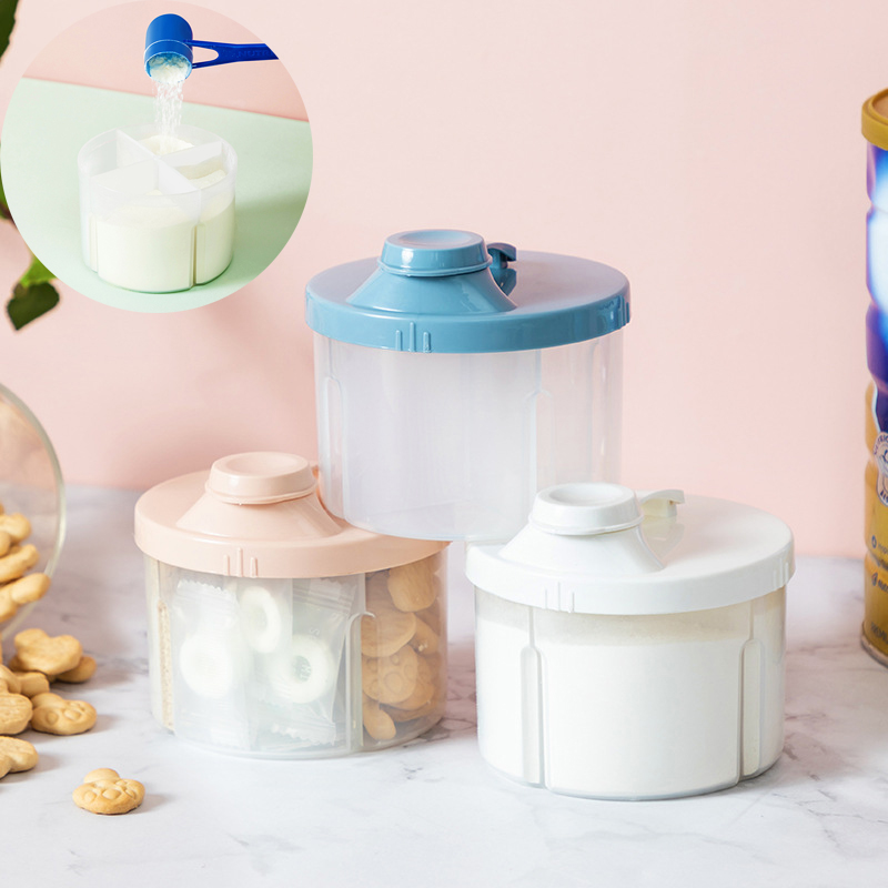 Baby Food Essentials - 4 그리드 휴대용 유아식 저장 상자,