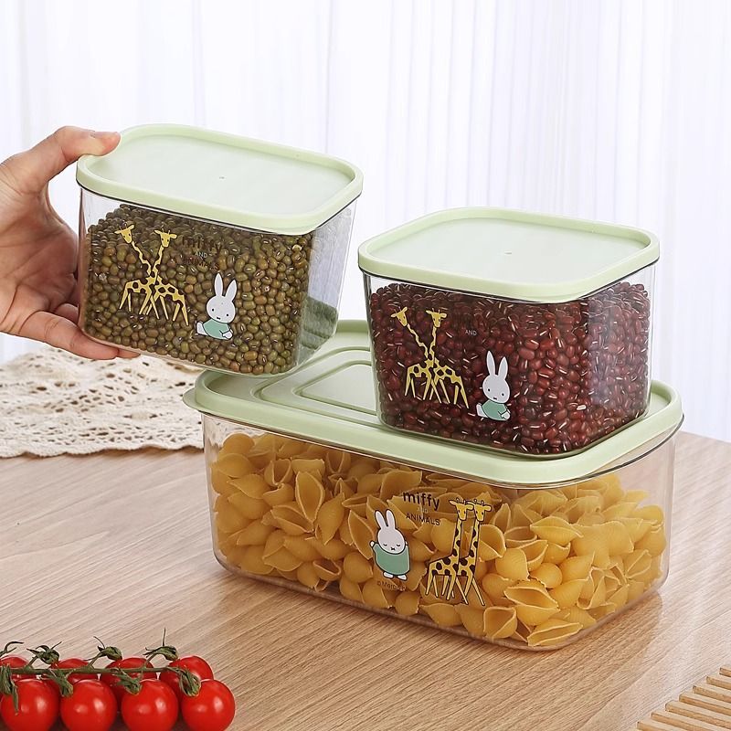 만화풍 귀여운 새 스타일 보관 용기 가정용 밀폐 투명  - First Food Jar 리뷰 및 가격