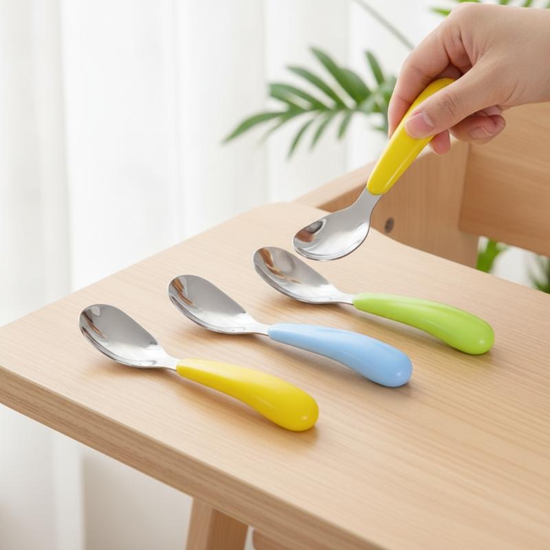 창의적인 디자인의 스테인리스 스틸 유아용 이유식 스푼, - Baby Food Weaning 리뷰 및 가격